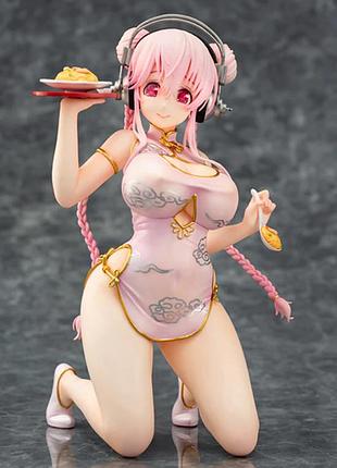 Аниме фигурка 16 см супер сонико в китайском наряде super sonico для взрослых