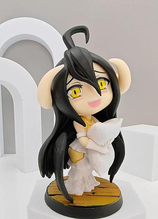 Аниме фигурка альбедо оверлорд чиби overlord albedo с подушкой в платье, редкая модель