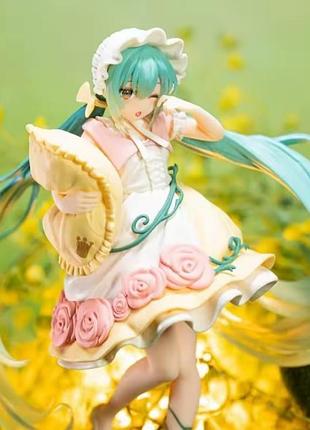 Аниме фигурка хацуне мику 21 см сказочная спящая красавица hatsune miku sleeping beauty fairy tale wonderland