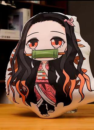 Аніме подушка незуко demon slayer 30 см м'яка іграшка nezuko клинок що знищує демонів м'якая игрушка аниме