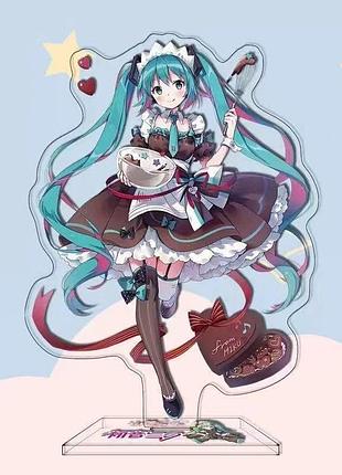 Акриловий стенд 10 см хацуне міку великий, акрилова фігурка hatsune miku