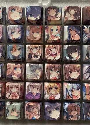 Аніме кнопка кейкап ковпачки для клавіш ручної клавіатури keycaps, для ноутбука, для дорослих