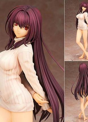 Аніме фігурка 24 см лансер скатах fate/grand order lancer scathach в коробці, дівчина з довгим волоссям