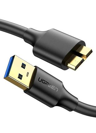 Кабель ugreen us130 usb 3.0 a male to micro usb 3.0 male cable 0.5m (black)(ugr-10840)