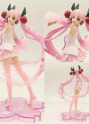 Аніме фігурка сакура хацуне міку 20 см вокалоїд sakura hatsune miku anime figure