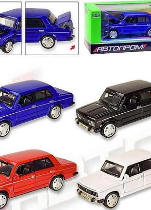 Машинка игровая автопром лада «ваз-2106» со световыми и звуковыми эффектами (7642)