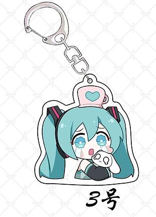 Брелок хацуне міку вокалоїд hatsune miku для сумки, рюкзака, ключів