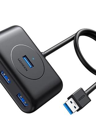 Usb-хаб ugreen cr113 usb 3.0 hub 1m (black) (ugr-20291)
