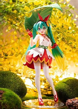 Аниме фигурка 23 см хацуне мику дюймовочка с листочком wonderland thumbelina вокалалоид hatsune miku