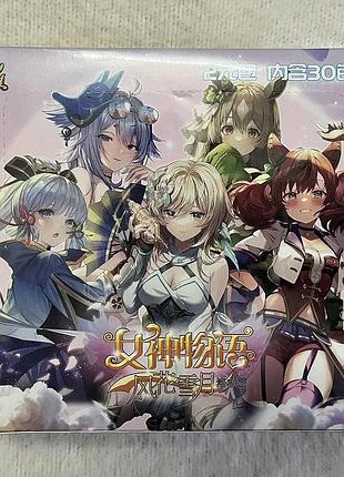 Коробка 30 пакетів tcg goddess story ns-2m13 колекційних аніме дівчат карток, блістери карточок