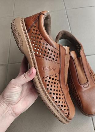 Кожаные туфли rieker