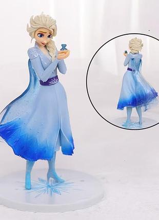 Фигурка эльза 21 см ледяное сердце elsa frozen статуэтка принцесса, игрушка коллекционная, для торта
