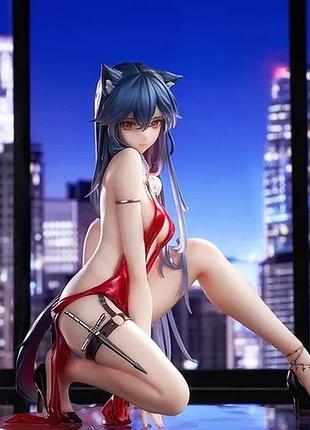 Аніме фігурка 18 см arknights texas hentai статуетка техас аркнайтс для дорослих котик в вечірній сукні