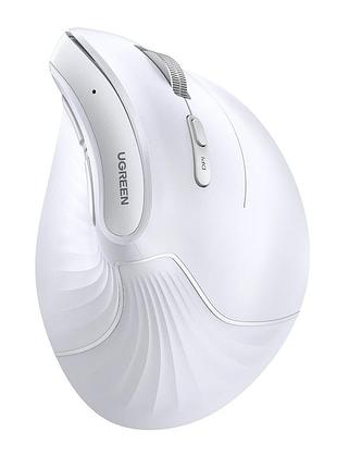 Манипулятор мышь беспроводная ugreen mu008 multi-mode vertical mouse white