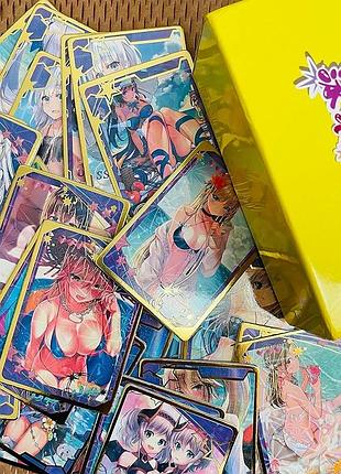 Преміальні рідкісні аніме карточки колекційні goddess story tcg collection cards пачка карт