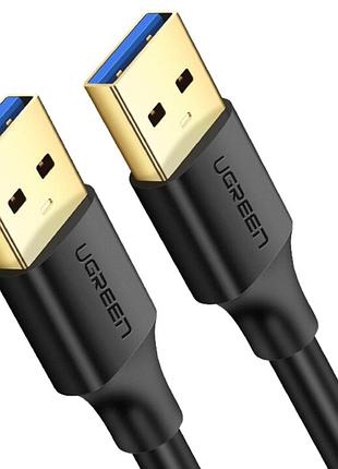 Кабель ugreen usb-a 3.0 male to male cable 1m (black)
