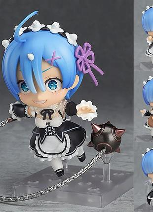 Аниме фигурка рем re: zero rem ре: зеро нендороид жизни в альтернативном мире с нуля, подвижная шарнирная