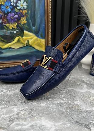 Louis vuitton monte carlo driving moccasin мужские туфли мокасины кожа оригинал 44 eur