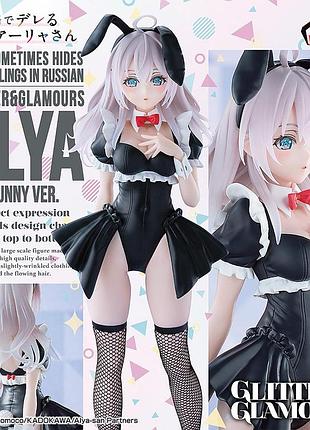 Оригинальный аниме фигурка 28 см аля alya something hides her feelings glitter&glamours alya bunny ver.