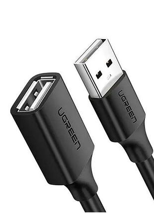 Кабель ugreen us103 usb 2.0 a male to a female cable 3m (black)(ugr-10317)