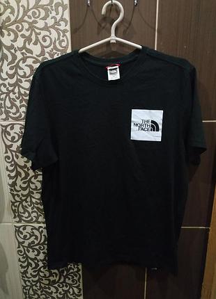 Мужская,женская футболка the north face tnf box logo black originals