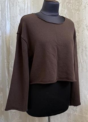 289/555 лонгслив кроп zara