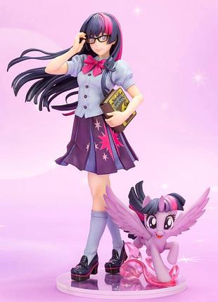 Фигурка twilight sparkle 22 см - my little pony bishoujo series в коробке май литл пони сумеречная искорка
