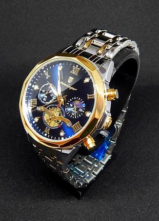 Чоловічий класичний наручний годинник poedagar. reloj кварцовий сталевий