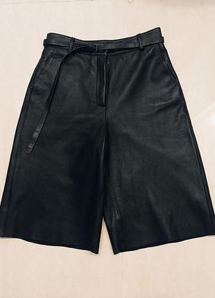 Кожаные шорты massimo dutti