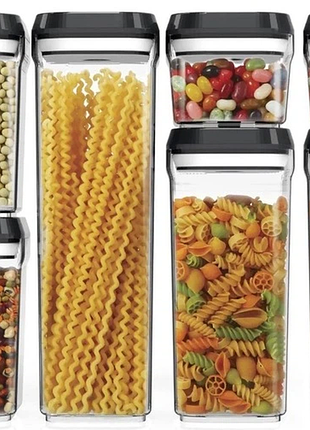 Набор пластиковых контейнеров для круп food storage container 7 контейнеров