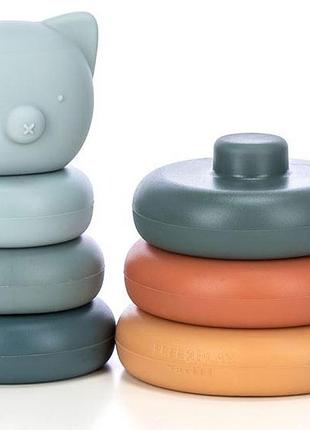 Силиконовый сортер freeon башня медвежонок, multicolour
