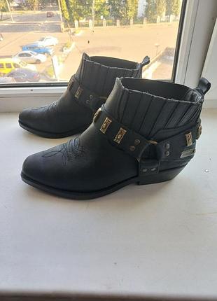 Чоловічі шкіряні ботинки козаки wrangler chelsea western (оригінал, р. 42)