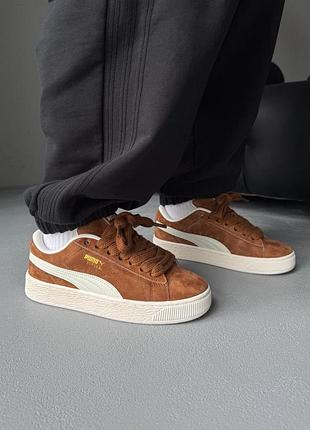 😍 женские кроссовки puma suede xl haute coffee