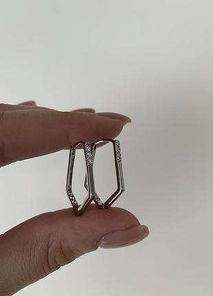 Середки жіночі з медичного сплаву, камінці цирконій