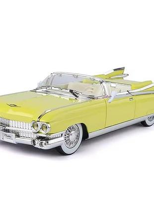 Машинка cadillac eldorado biarritz 1959 1:24, металева модель авто зі світлом, звуком та інерційним механізмом