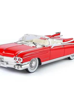 Коллекционная модель cadillac eldorado biarritz 1959 1:24, металлическая машинка, свет, звук, инерционный механизм
