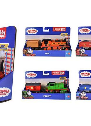 Моторизований паровозик з причепом «томас і друзі» в асортименті mattel