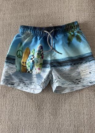 Дитячі пляжні шорти плавки molo niko sunset surfer upf 50+, розмір 134-140 (9-10 років)