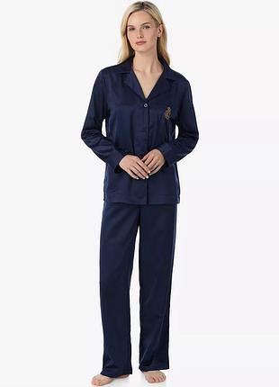 Женская сатиновая пижама ralph lauren рубашка и брюки