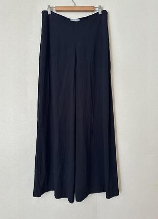 Чорні широкі брюки палаццо, l xl