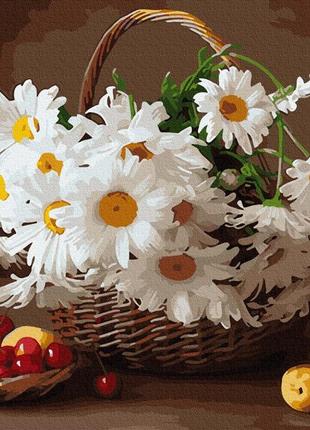 Картина по номерам полевые ромашки