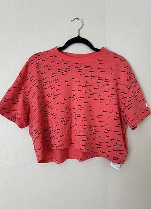 Топ кроп спорт широка футболка nike, xl