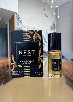Олійні парфуми nest madagascar vanilla, 3 ml, роліковий парфум