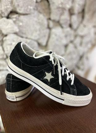 Кеди  converse one star  виконані з преміум замші