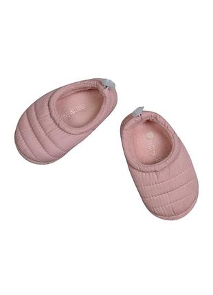 Тапочки детские для девочки теплые розовые unit shoes, размер 23