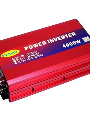 Перетворювач напруги інвертор eryuan 4000w dc ac 12v-220v red
