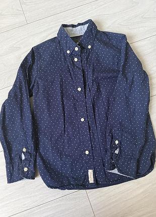 Сорочка темно синя h&m
