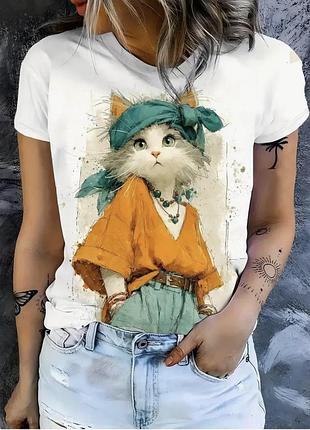 Бомбейська футболка з котиком