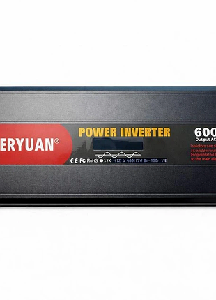 Преобразователь напряжения (инвертор) eryuan с чистой синусоидой (6000w