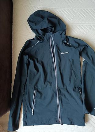 Чорна вітровка columbia omni-shield, l | 12–14 років